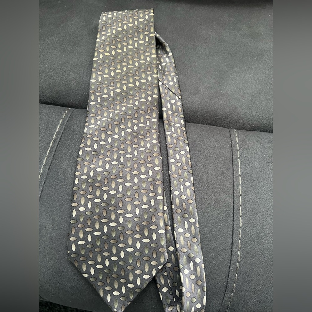 Alexander Lloyd brown silk tie